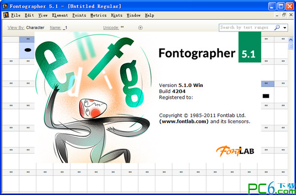 字体设计软件(fontographer)段首LOGO