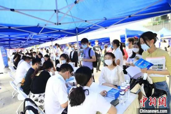 资料图：浙江省国有企业高校毕业生专场招聘会现场。浙江省国资委 供图