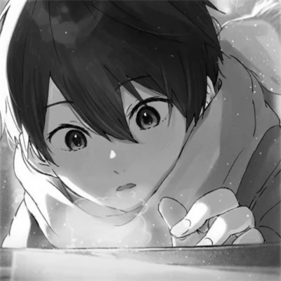 漫画头像男生唯美黑白