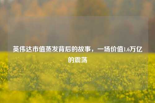 英伟达市值蒸发背后的故事，一场价值1.6万亿的震荡